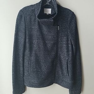 Loft tweed moto jacket